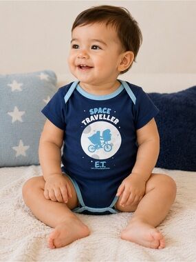 3/$25 Baby E.T. Space Traveller Navy Onesie 12-18 months boy girl